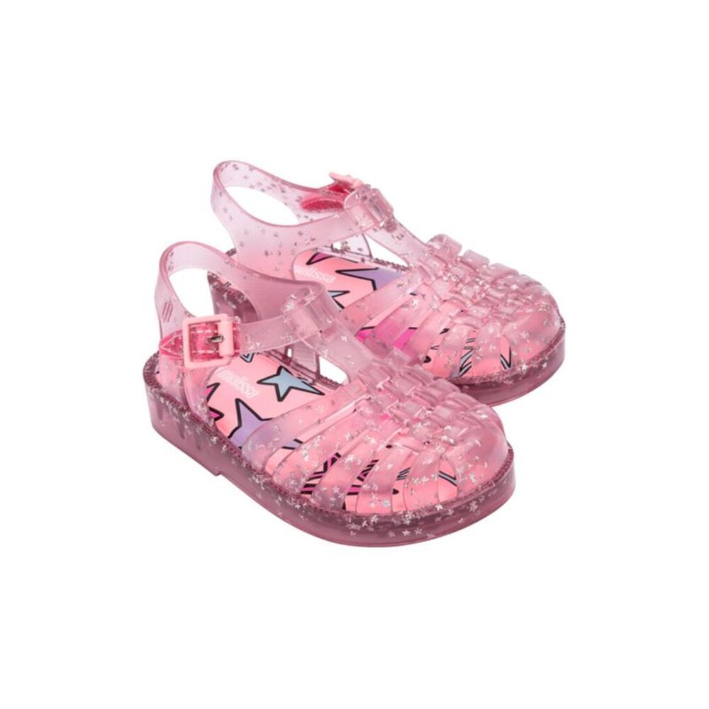 Mini Melissa Possession Shiny Elements Baby Sandal, Pink - Picture 1 of 2